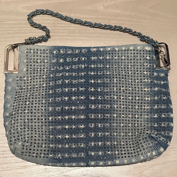 Handbags - Stylish Blue Denim Studded Women's Bag